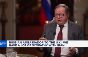 A ‘desventura’ dos EUA no Irã não tem uma estratégia de saída clara, diz o embaixador da Rússia no Reino Unido
