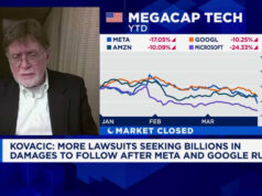 As ações de tecnologia sofrem a pior semana em quase um ano, impulsionadas por preocupações com a guerra e problemas legais da Meta