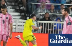 Messi marca 900º gol, mas Nashville elimina o Inter Miami da Copa dos Campeões com empate em 1 a 1
