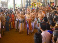 Conheça Bharathwajan, um piloto treinado, que realiza o tradicional Araiyar sevai em Srirangam