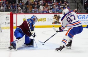 Oilers eliminam Avalanche depois que Nathan MacKinnon é acusado de má conduta no jogo