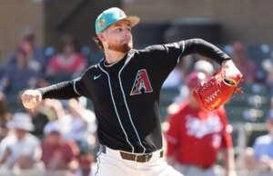 Ryne Nelson, do Diamondbacks, enfrenta uma tarefa difícil contra os Dodgers