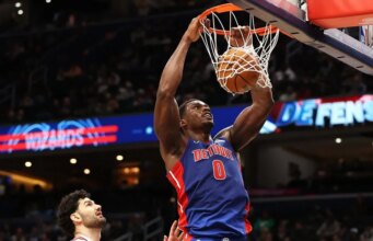 Pistons tentam finalizar a varredura do set de dois jogos contra os Wizards