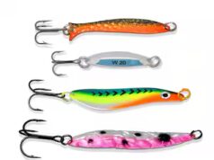 Pequenos médios metálicos para trutas grossas