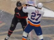 À VOIR: um combate de capitaines entre Brady Tkachuk e Anders Lee