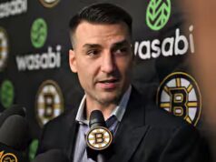 Dans l’ombre, Patrice Bergeron contribui toujours aux succès des Bruins