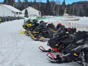 Les motoneigistes de retorno à pourvoirie Au pays de Réal Massé