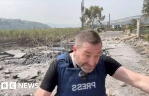 Assista: Míssil cai ao lado do apresentador durante reportagem ao vivo do Líbano