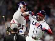 A equipe dos EUA usará camisetas de hóquei olímpicas dos EUA usadas no jogo na ultimate do WBC