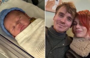 O casal estritamente Dianne Buswell e Joe Sugg anunciam o nascimento de um menino com nome peculiar