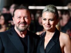 A parceira e autora de Ricky Gervais, Jane Fallon, passa por uma cirurgia após diagnóstico de câncer de mama