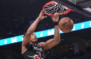 O 27º double-double de Scottie Barnes na temporada leva Raptors a derrotar Pelicans
