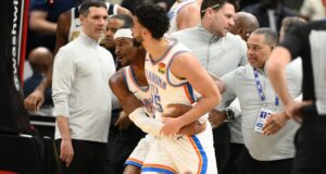 NBA suspende Mitchell e Champagnie após briga entre Thunder e Wizards