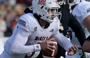 Le quart-arrière de McGill s’encourage d’un joueur de la NFL: «Je veux être la model canadienne de Taysom Hill»