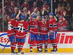 O autor do mas gagnant rosto dos Blue Jackets de Columbus, Zachary Bolduc, assistiu ao grande momento que compareceu