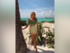 Brittany Aldean mostra biquíni verde em fotos de praia nas férias de primavera com a família