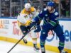 Canucks volta tarde para vencer Predators em tiroteio