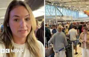 Jornalista da BBC preso no caos das viagens no aeroporto de Houston