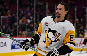 O veterano Erik Karlsson não se acalmou com os Penguins de Pittsburgh