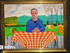 ‘Momento Belisque-me’ para optometrista pintado por Hockney