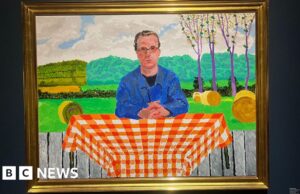 ‘Momento Belisque-me’ para optometrista pintado por Hockney