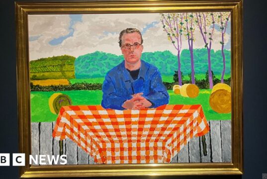 ‘Momento Belisque-me’ para optometrista pintado por Hockney