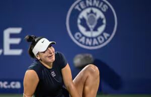 Bianca Andreescu faz sua estreia depois do chute crève-coeur em Montreal