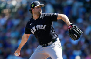 Gerrit Cole colocado na lista de feridos de 15 dias pelos Yankees em vez de IL de 60 dias