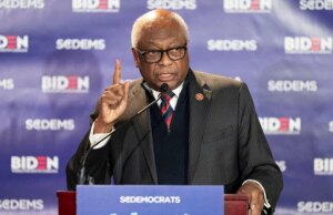 Clyburn, democrata da Carolina do Sul de 85 anos, concorrendo à reeleição