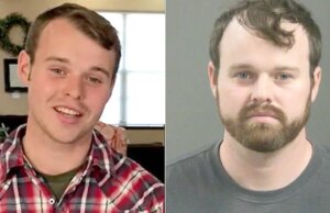 Joseph Duggar revistado com as mãos contra a parede ao gravar vídeo após prisão por abuso sexual infantil