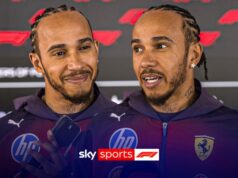 Hamilton elogia Ferrari como asa rotativa ‘macarena’ prestes a estrear