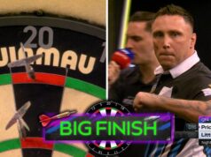 Van Gerwen sofre saída chocante no Troféu Europeu de Dardos