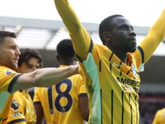 Brighton infligiu a terceira derrota consecutiva em casa ao Sunderland e ficou em 10º