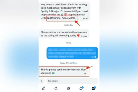 Falsa fraude de votação no Spotify exposta