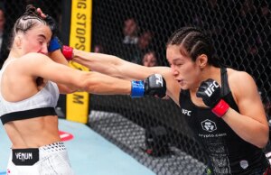 A lutadora do UFC Alexa Grasso dá um nocaute violento em Maycee Barber