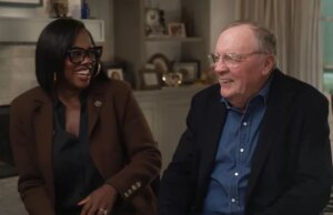Viola Davis e seu mais recente co-estrela, o autor James Patterson