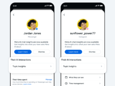 Meta agora permitirá que os pais vejam os tópicos que seus filhos discutiram com Meta AI