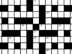 As palavras cruzadas do domingo hindu no. 50