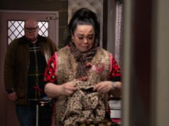 Lisa Riley, de Emmerdale, faz uma pergunta enigmática sobre a sentença de Paddy