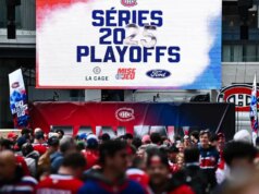 Correspondências de séries na tela gigante: um boleto mantido necessário para observar o Canadá no exterior do Middle Bell