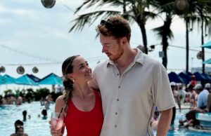 Alegria do bebê! A estrela australiana do Ninja Warrior Ben Polson e sua esposa Kate esperam o primeiro filho