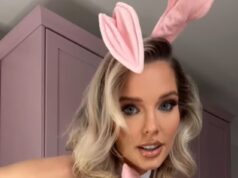 Helen Flanagan faz as temperaturas dispararem enquanto se veste como uma coelhinha attractive para o vídeo escaldante da Páscoa