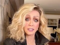 Donna Mills, 85, zomba dos críticos que reclamam que ela usa ‘muita maquiagem’ com um vídeo de transformação chocante