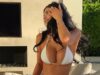 Kylie Jenner exibe sua figura de cair o queixo em um biquíni branco quase imperceptível enquanto posta outra armadilha de sede escaldante durante a Páscoa com sua família