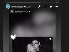 O novo amor de Sydney Sweeney, Scooter Braun, faz um comentário grosseiro de duas palavras quando finalmente se torna oficial no Instagram com a atriz