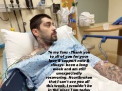 Zayn Malik, 33, compartilha fotos da cama do hospital e diz que “ainda está se recuperando” de uma doença desconhecida depois de ser forçado a cancelar o evento de fãs