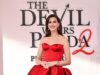 Anne Hathaway stuns in fiery red gown as she joins Meryl Streep and Emily Blunt at star-studded Devil Wears Prada 2 premiere in NY