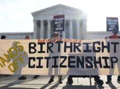 Suprema Corte ouve caso de cidadania por direito de nascença com Trump presente