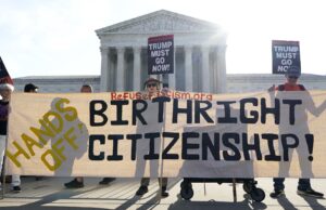 Suprema Corte ouve caso de cidadania por direito de nascença com Trump presente