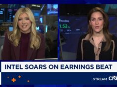As ações da Intel sobem mais de 20% enquanto fabricante de chips mostra sinais de recuperação